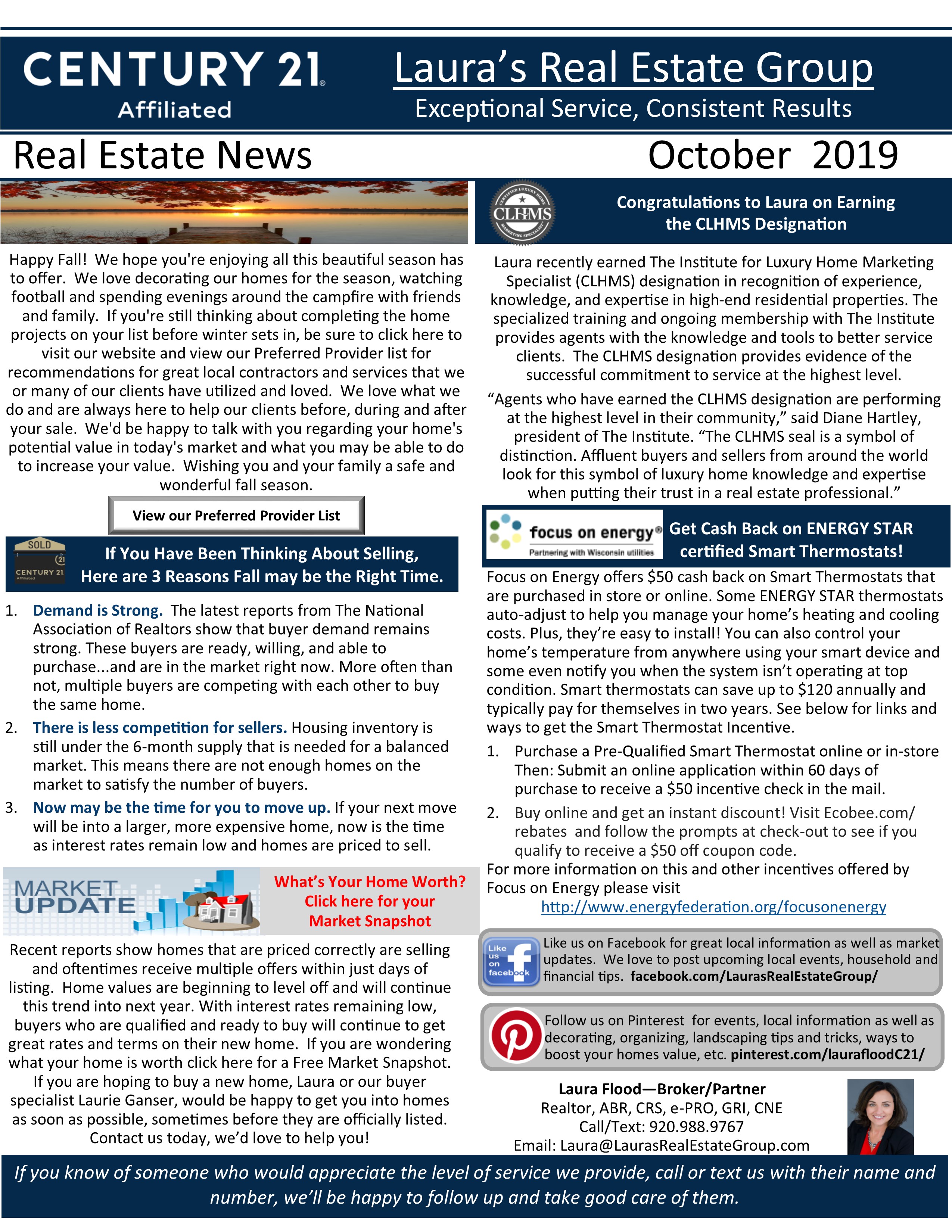 October Real Estate News